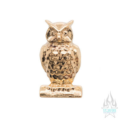 Owl in Gold - on flatback