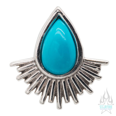 threadless: Nightfall Pin in Gold with Gemstone