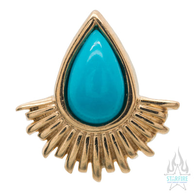 threadless: Nightfall Pin in Gold with Gemstone