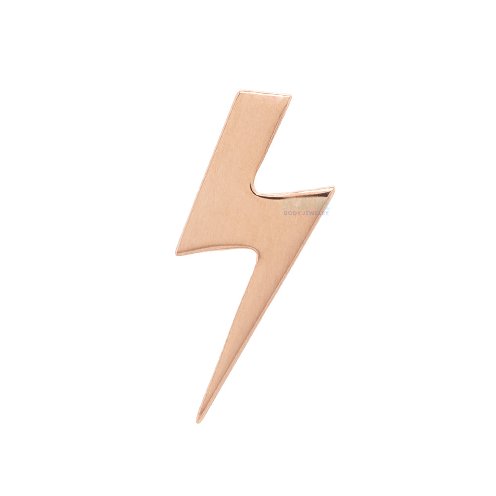 threadless: Lightning Bolt End in Gold