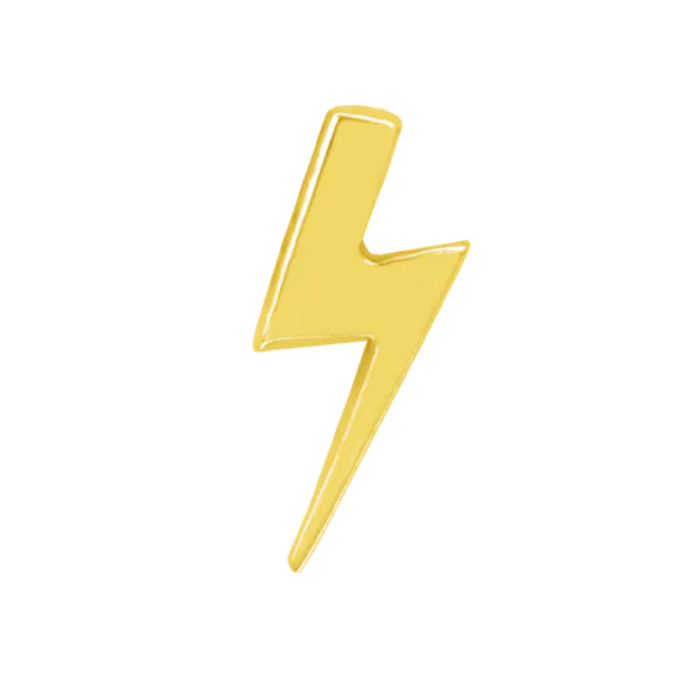 threadless: Lightning Bolt End in Gold