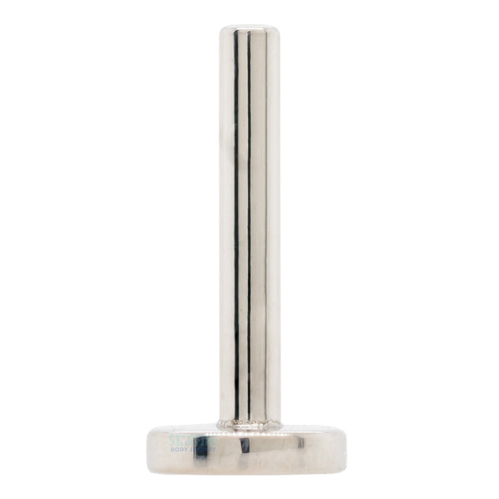 threadless: Gold Flatback / Labret Post / Straight Barbell End with Fixed Disc - Additional Sizing