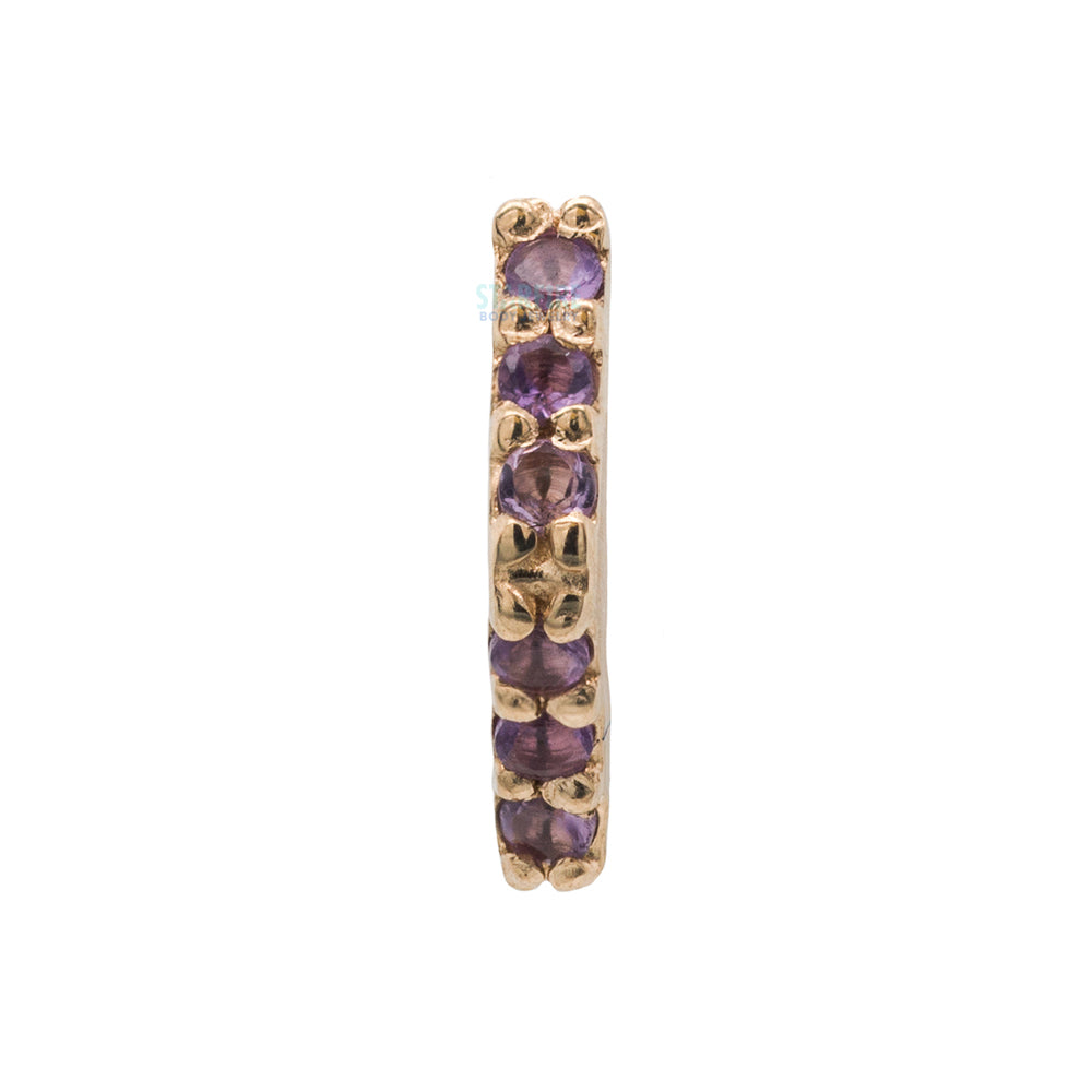 threadless: "Shrine" Pin in Gold with Gemstones