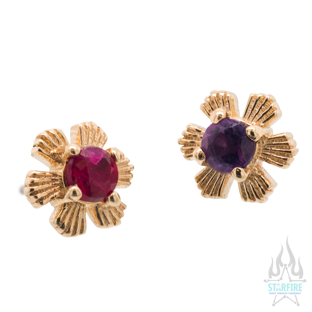 threadless: "Season" Pin in Gold with Gemstone