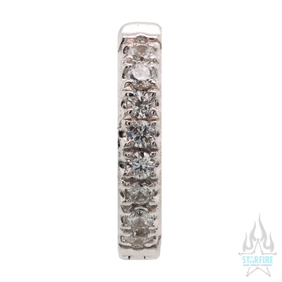 "Karma" Hinge Ring / Clicker in Gold with Gemstones
