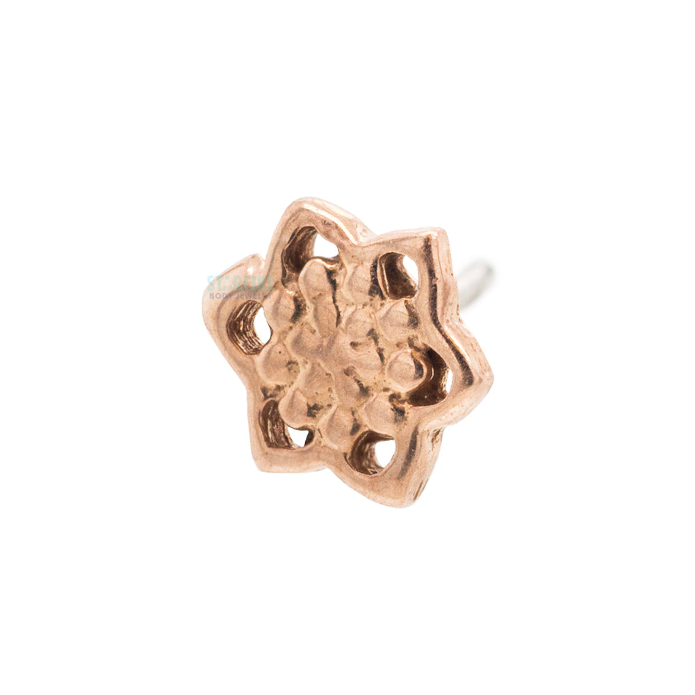 threadless: Micro Lotus Pin in Gold