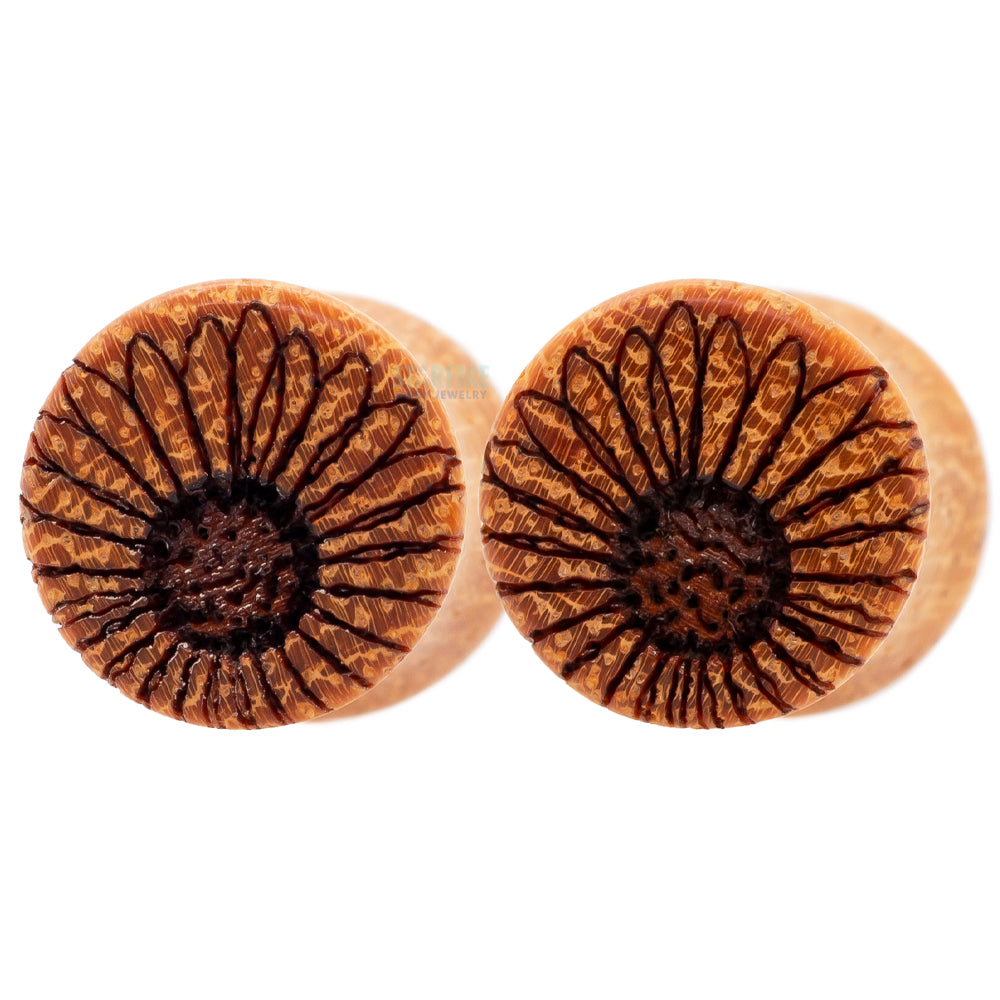Black-Eyed Susan Wood Plugs