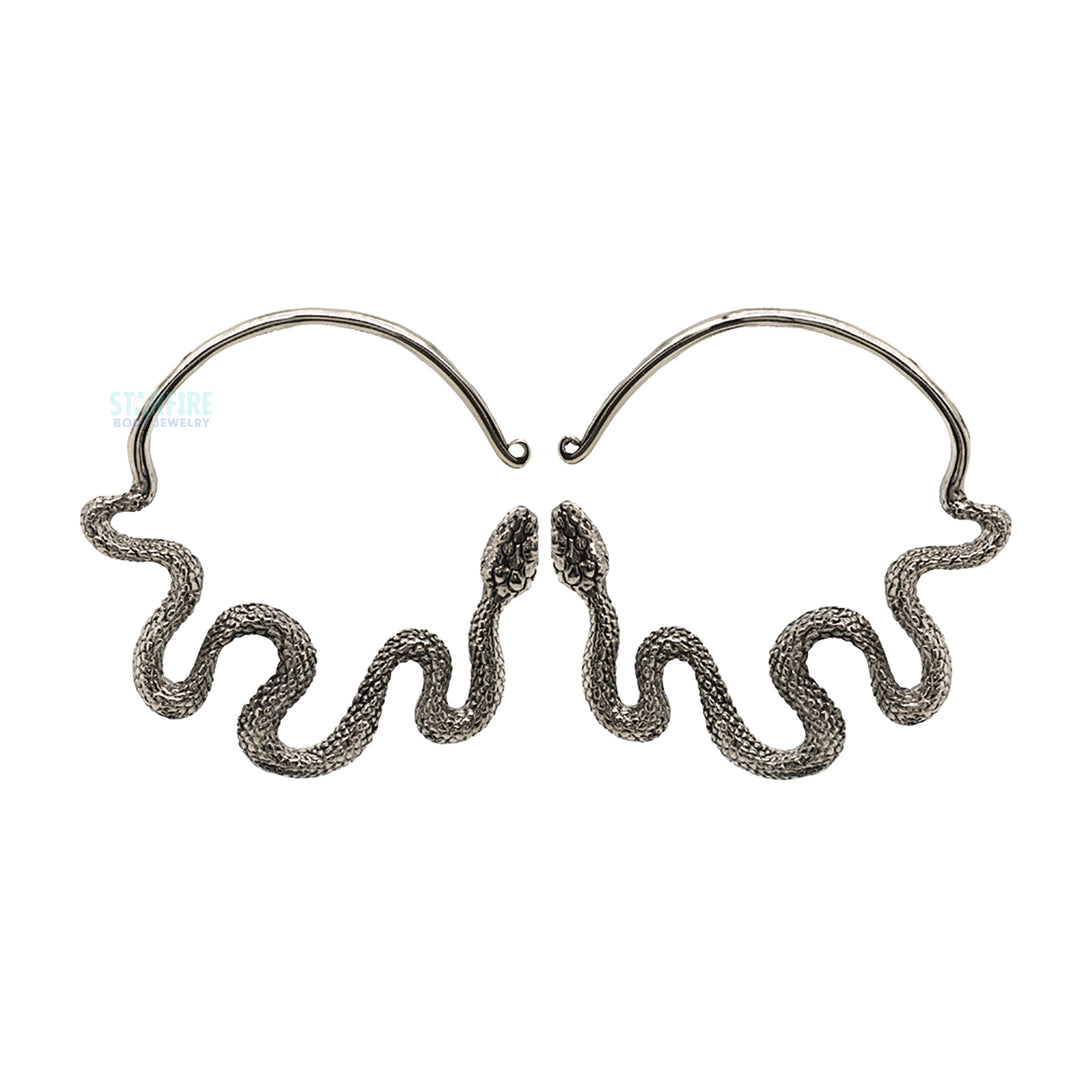 Ouroboros (Snake) Hoops