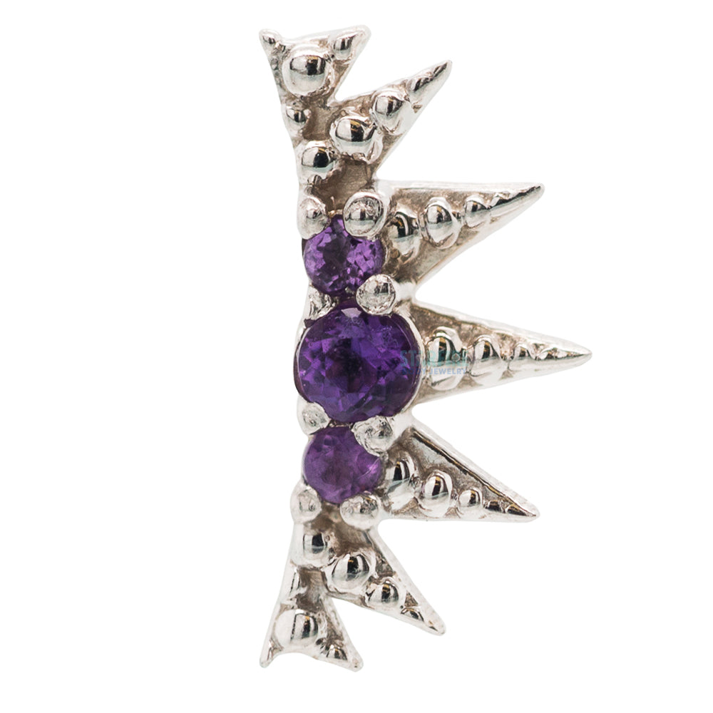 threadless: Medieval Pin in Gold with Gemstones