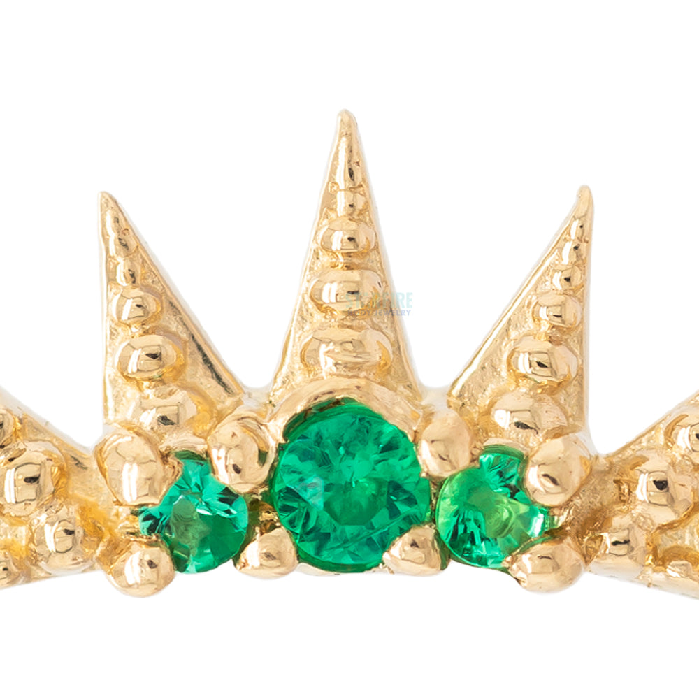 threadless: Medieval Pin in Gold with Gemstones
