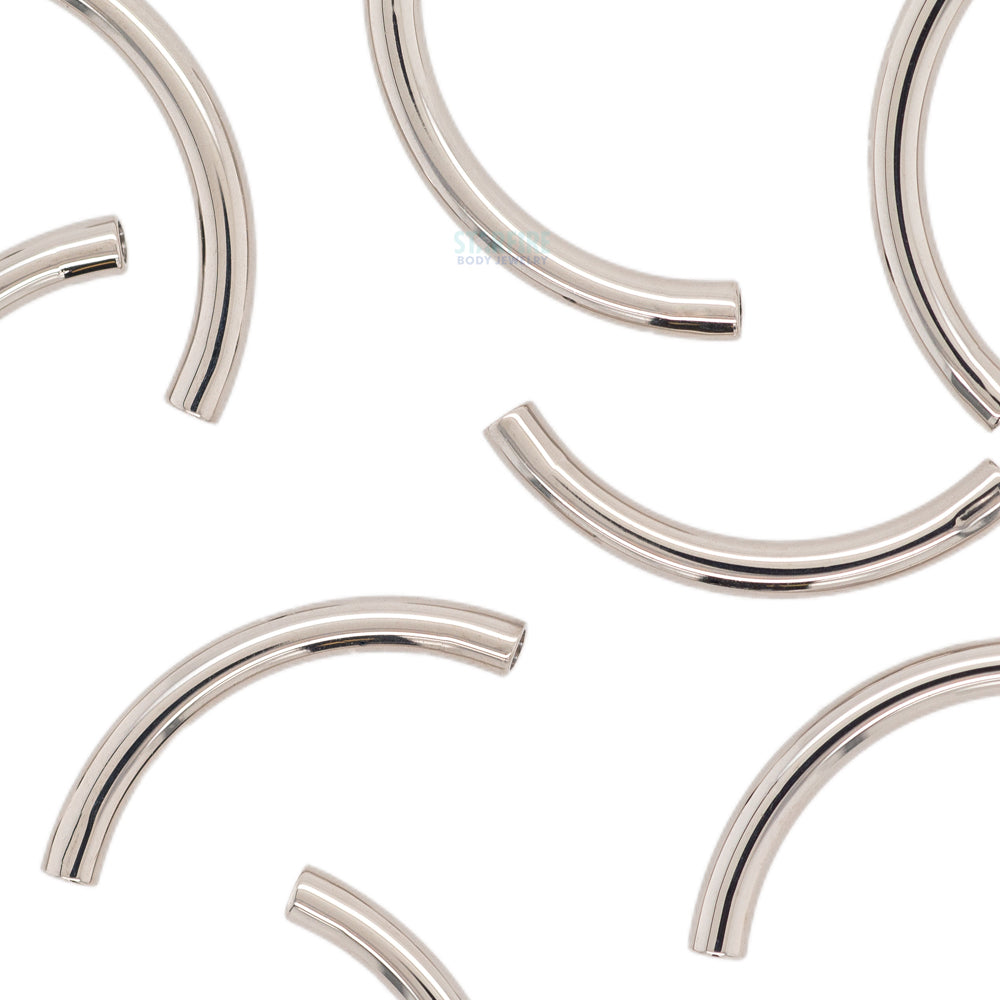 Stainless Steel Threaded Curved Barbell Shaft