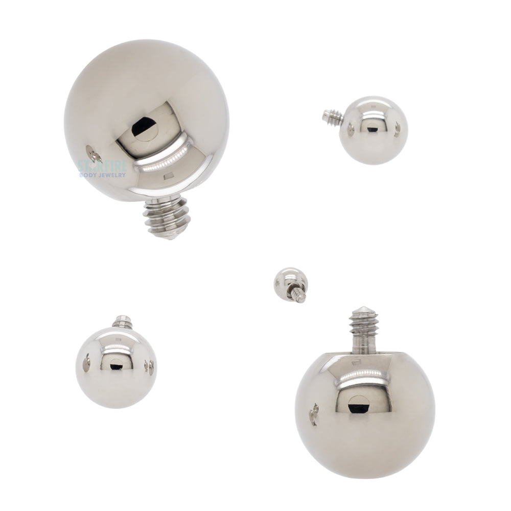 thumbnail image 2 of 10-Pack 16G 3mm CZ Steel Threaded Ball Studs For Body Jewelry Replacement Parts 2 of 4