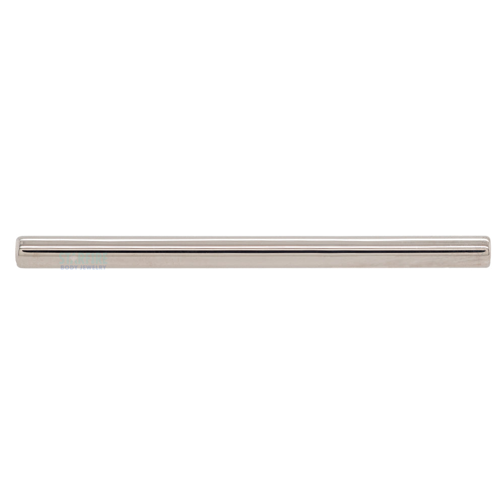 Titanium Threaded Straight Barbell Shaft - 00 ga.