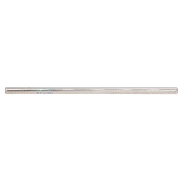 Stainless Steel Threaded Straight Barbell Shaft - 16 ga.