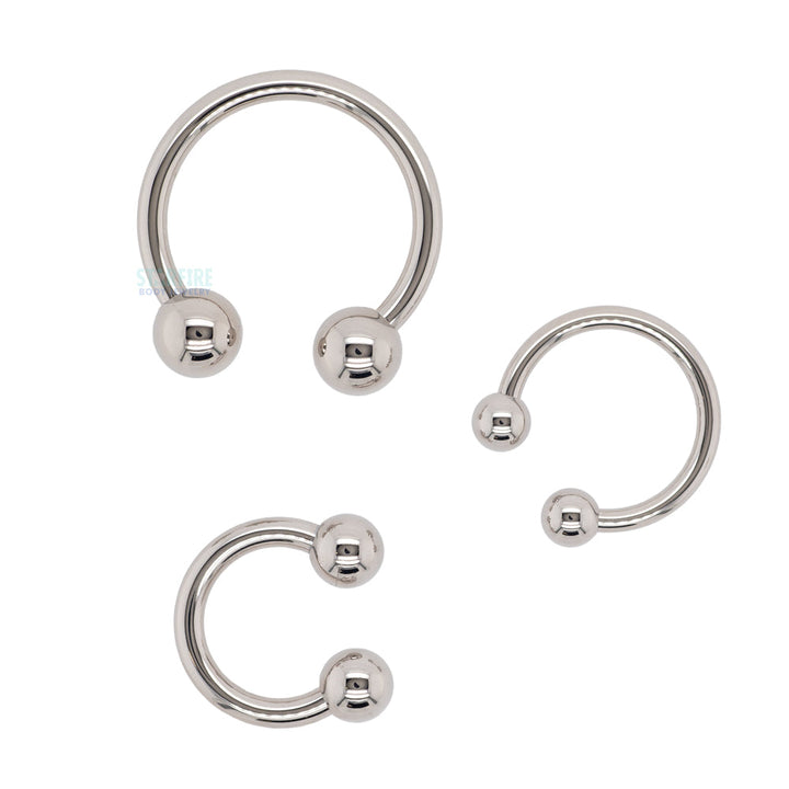 Stainless Steel Circular Barbell - 8 ga.