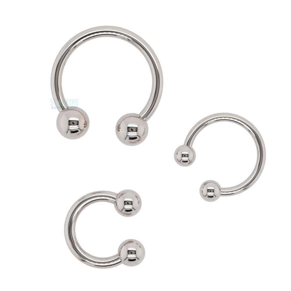 Stainless Steel Circular Barbell - 2 ga.
