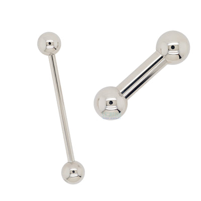 Titanium Straight Barbell - 6 ga.