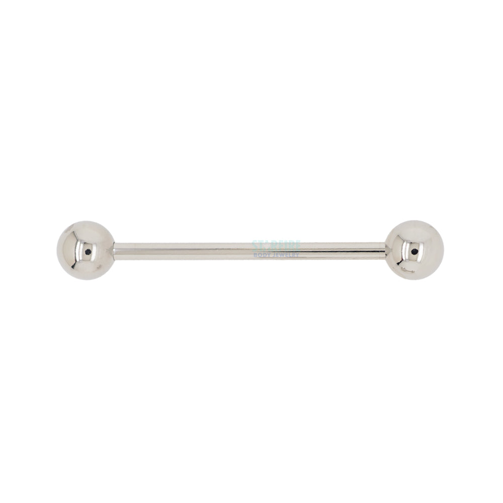 Titanium Straight Barbell - 14 ga.
