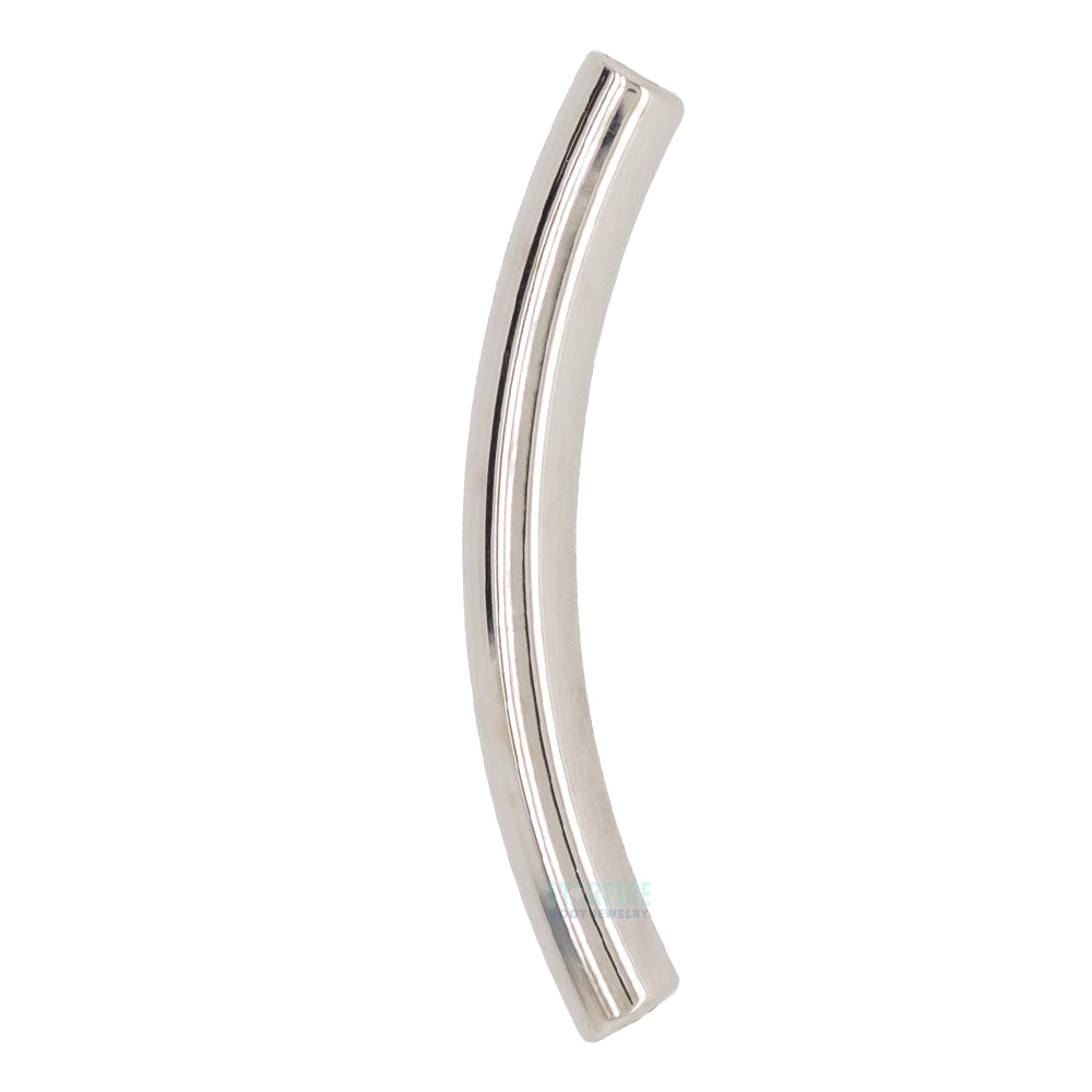 Gold & Platinum Threaded Curved Barbell Shaft