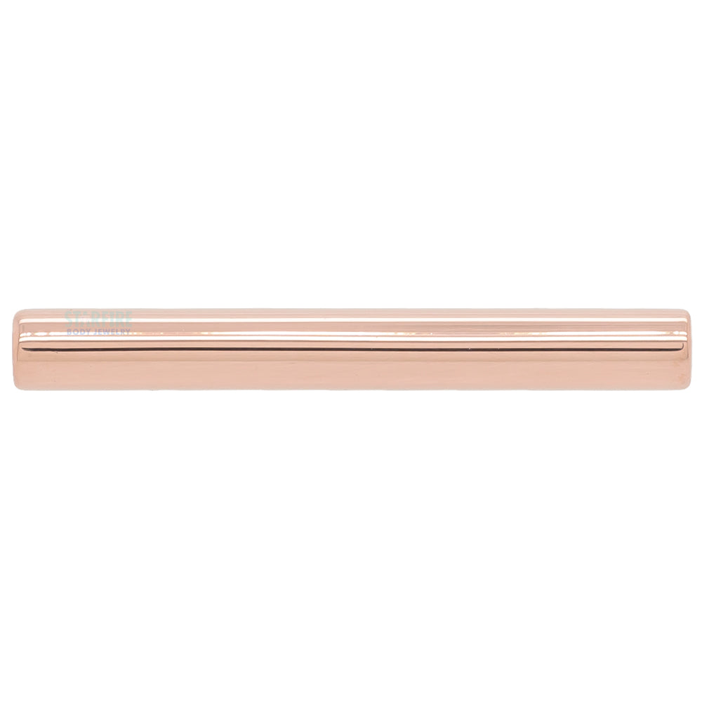 Gold & Platinum Threaded Straight Barbell Shaft