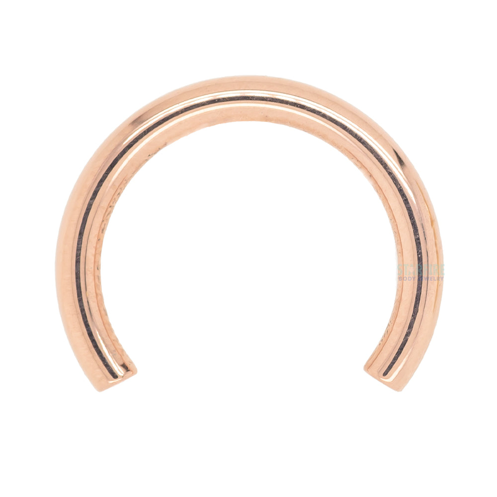 Gold Threaded Circular Barbell Shaft
