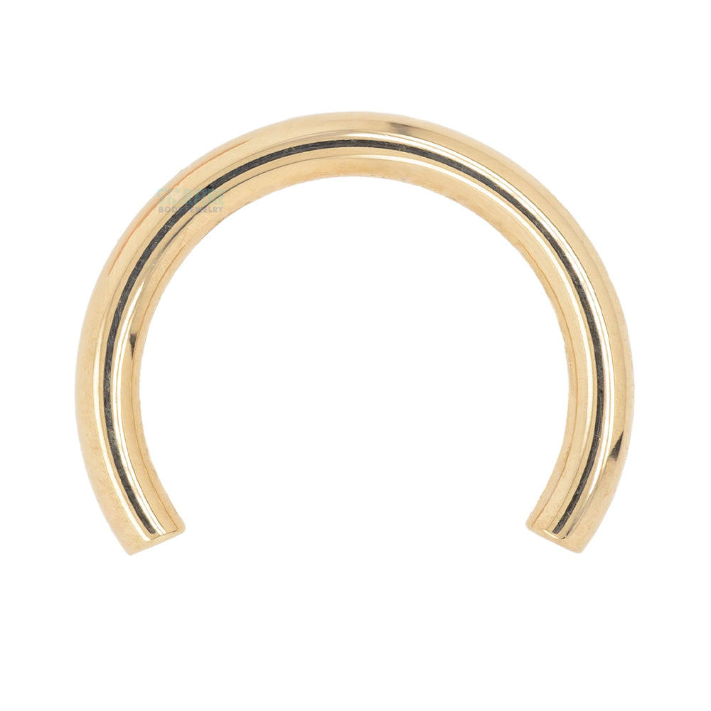 Gold Threaded Circular Barbell Shaft