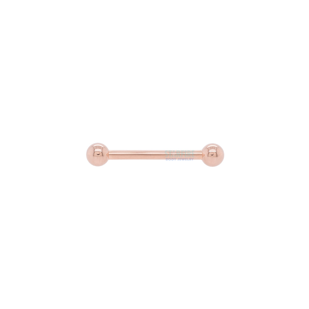 Gold & Platinum Straight Barbell