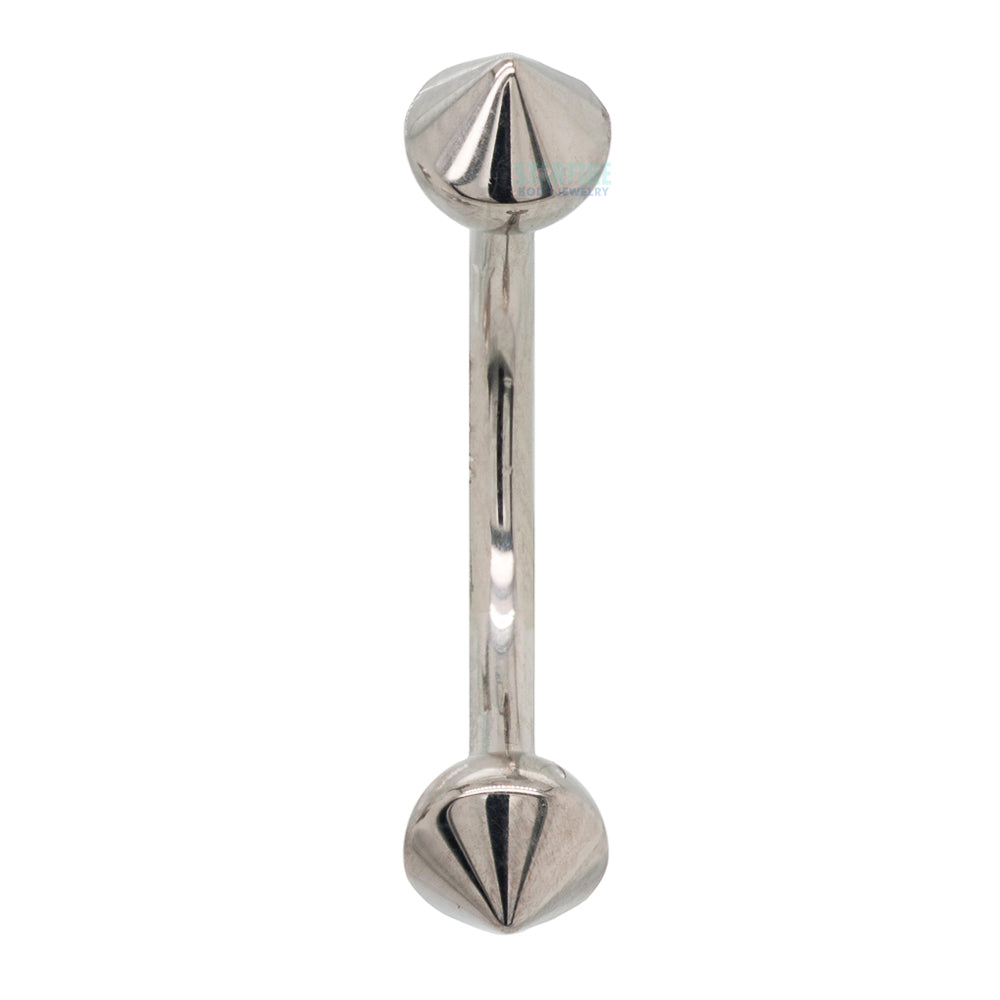 Spiked Balls Curved Barbell