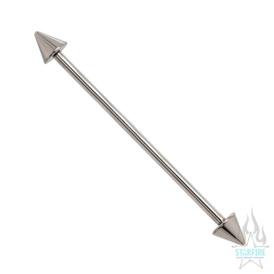 Cone Spikes Industrial Barbell