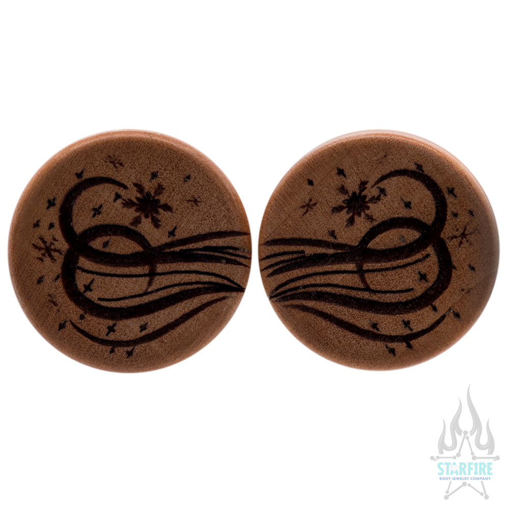 Snow Flurry Wood Plugs