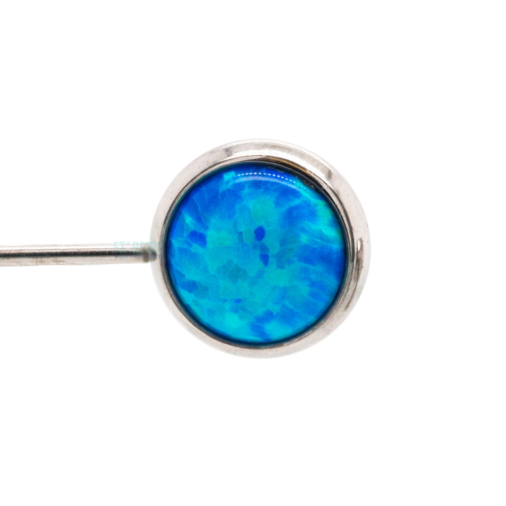 threadless: Bezel-Set Side-Set Opal End