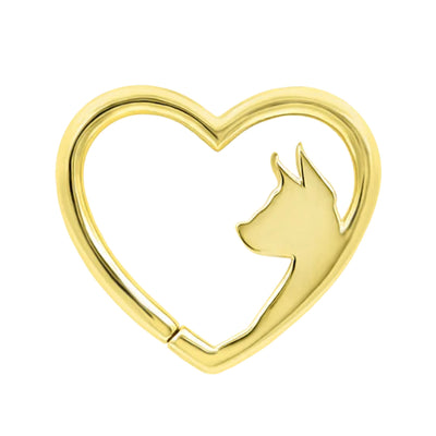 Puppy Love Seam Ring in Gold