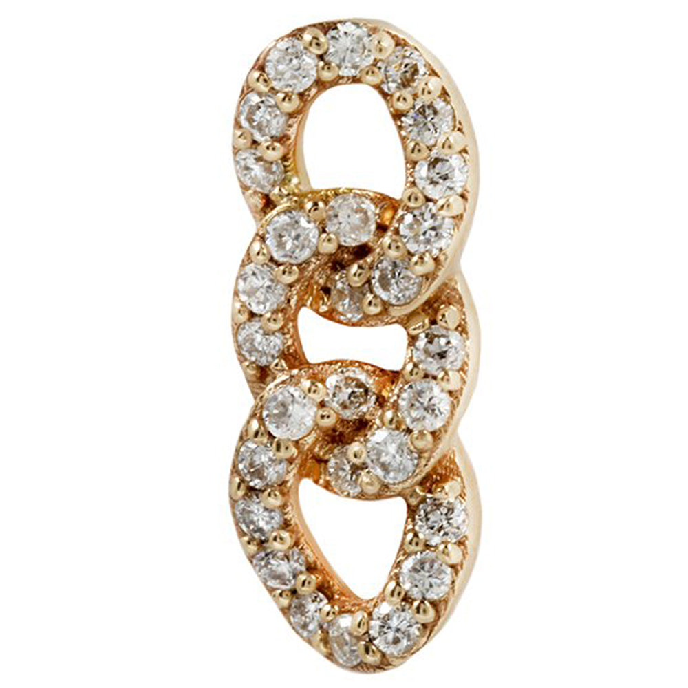 threadless: "Chainlink" End in Gold with Diamonds
