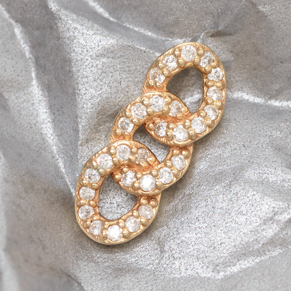 threadless: "Chainlink" End in Gold with Diamonds