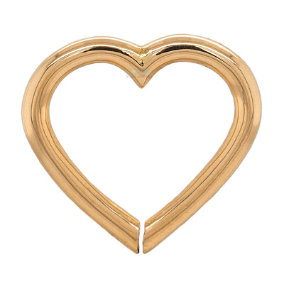 Heart Seam Ring in Gold