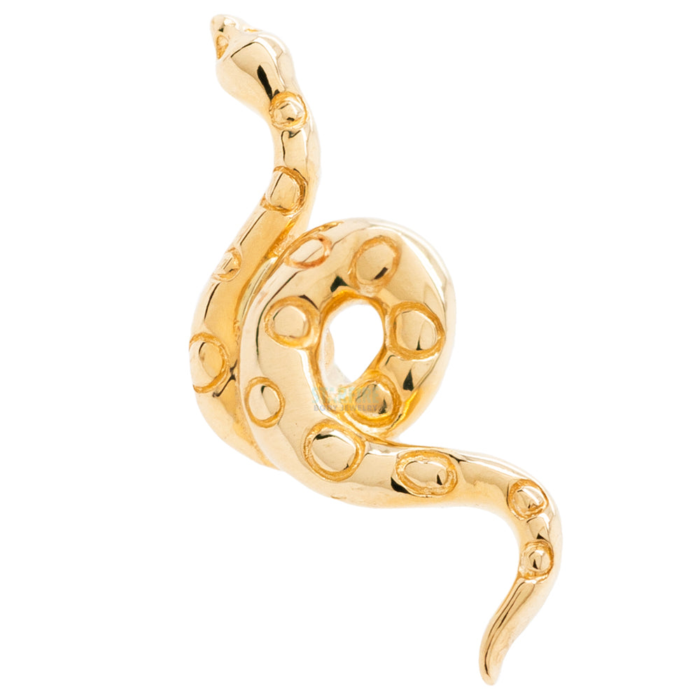 threadless: Textured Snake End in Gold