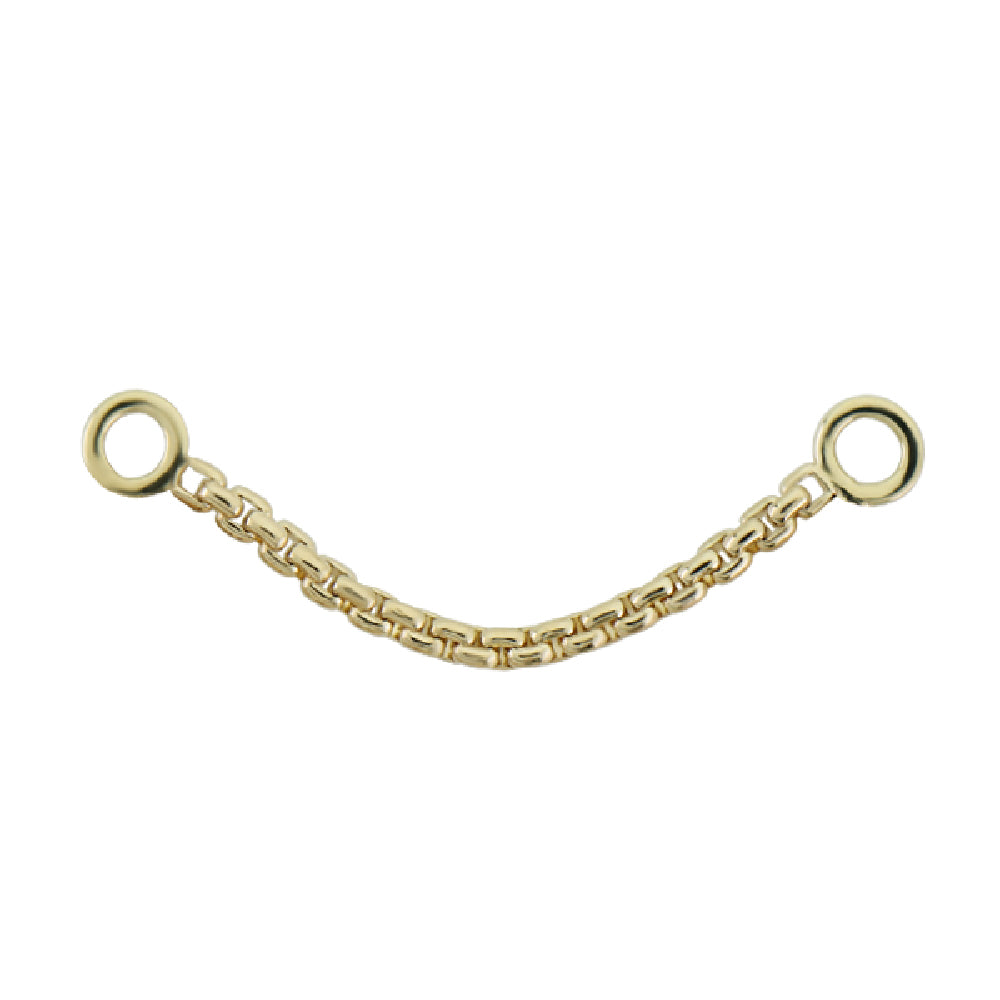 "Meander VII" Chain Attachment in Gold