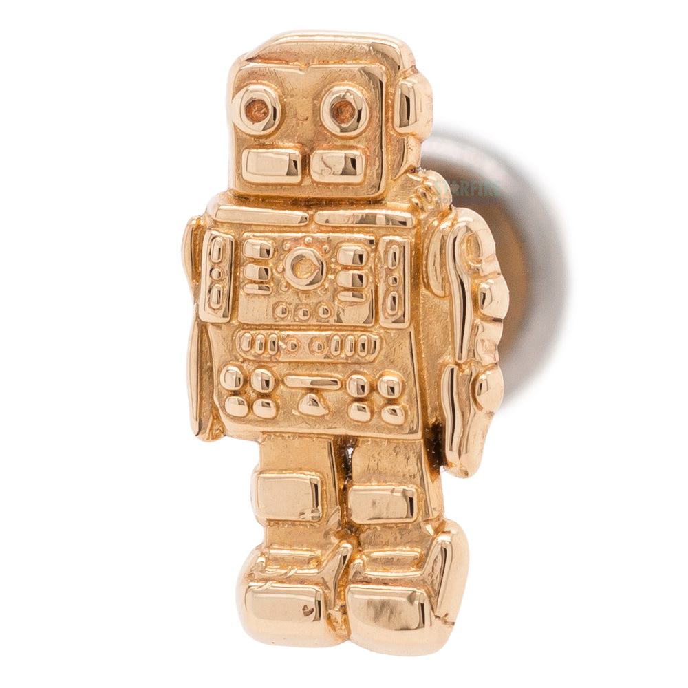 Robot in Gold - on flatback