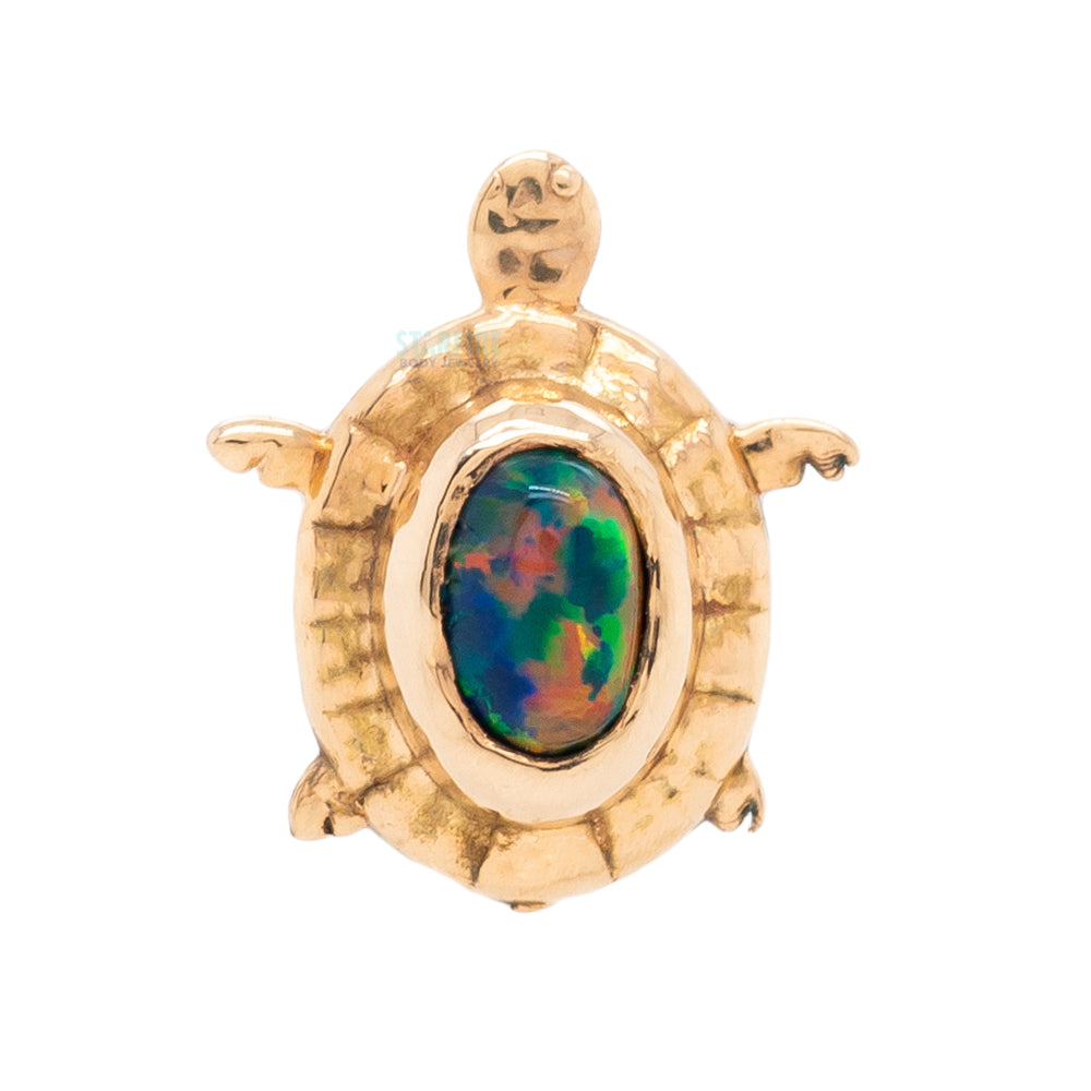 threadless: Turtle End in Gold with Opal