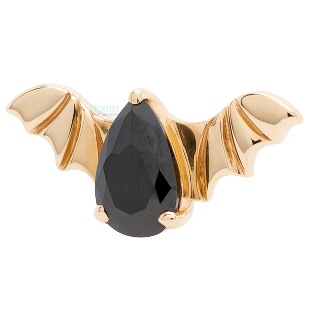 Junipurr Jewelry threadless: Bat End in Gold with CZ – Starfire Body ...