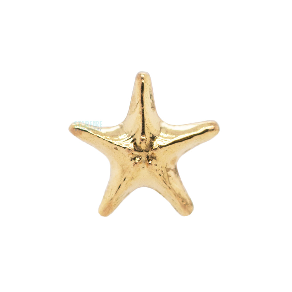 Sea Star Threaded End in Gold