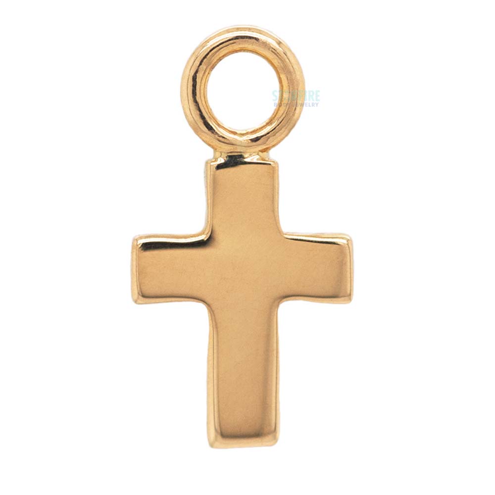Cross Charm in Gold