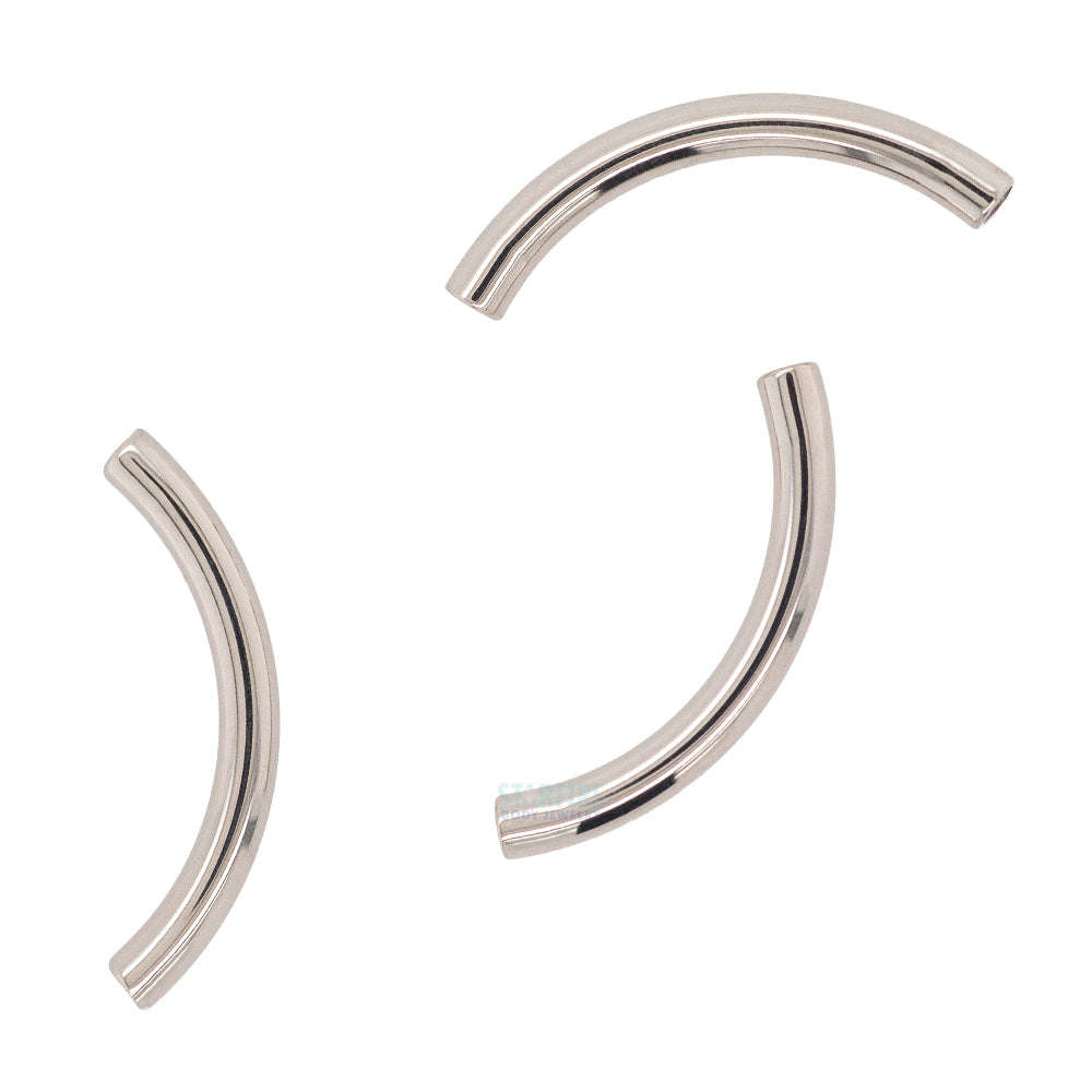 threadless: Titanium Curved Barbell Shaft