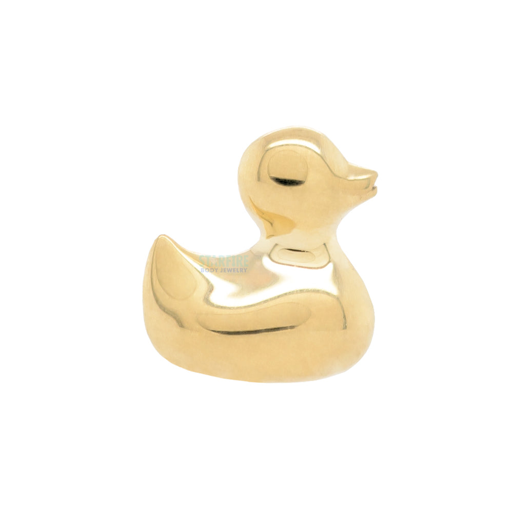 "Ducky" Threaded End in Gold