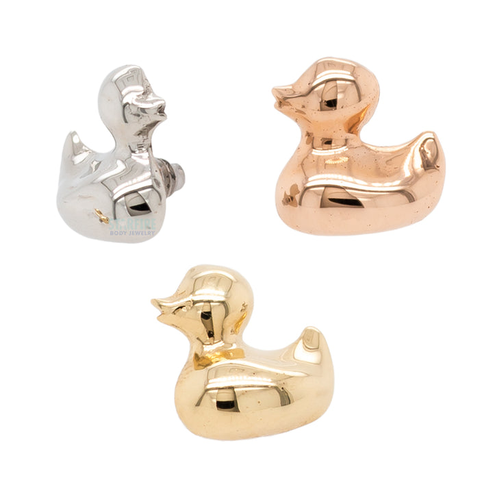 Small "Ducky" Threaded End in Gold