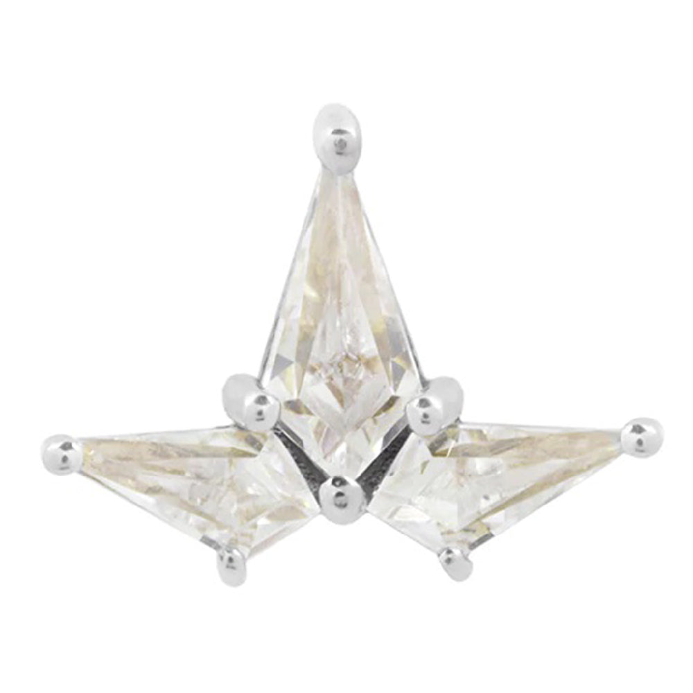 threadless: "Volant" End in Gold with CZ's