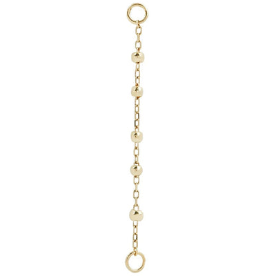 5 Bead Chain Attachment in Gold