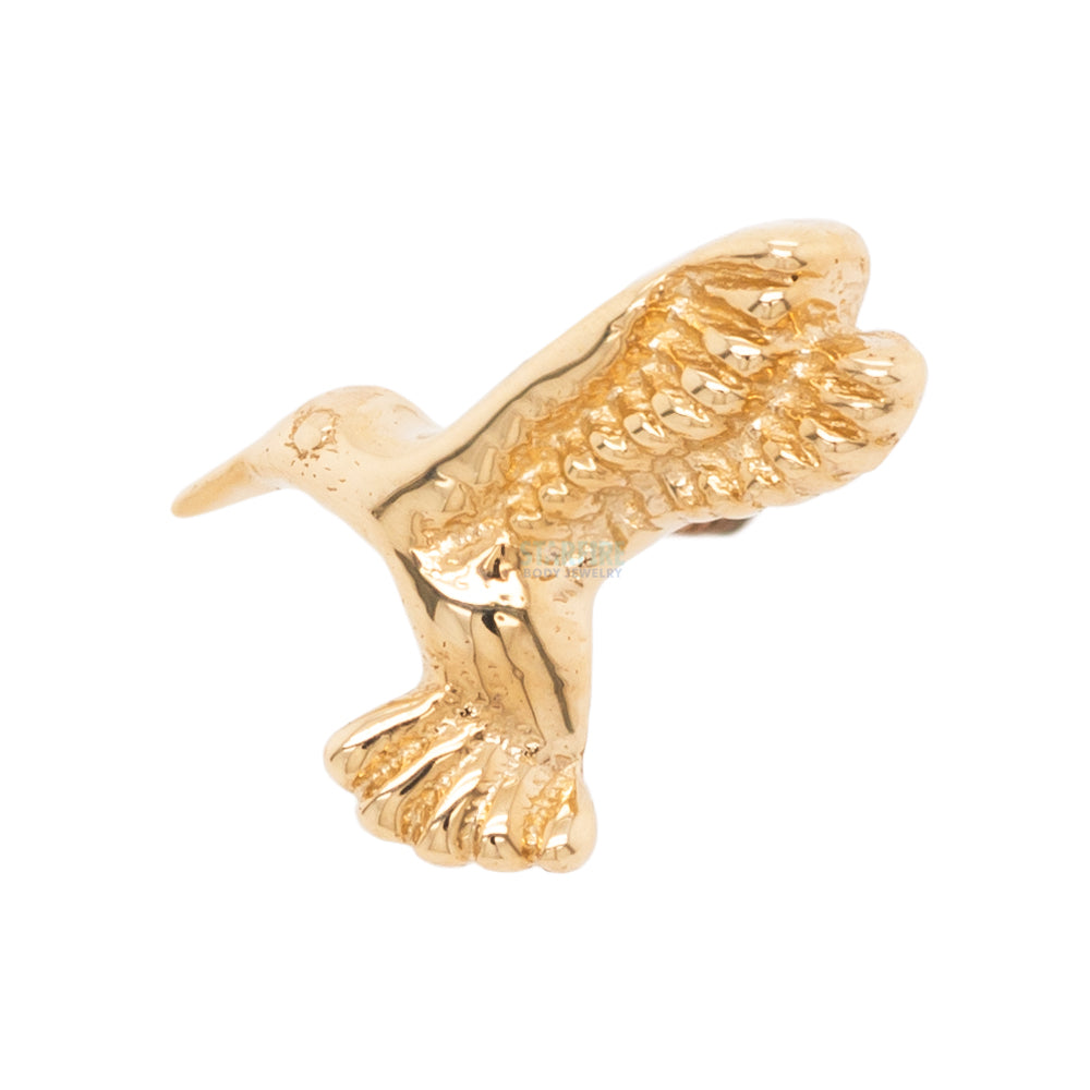 Hummingbird Small Threaded End in Gold
