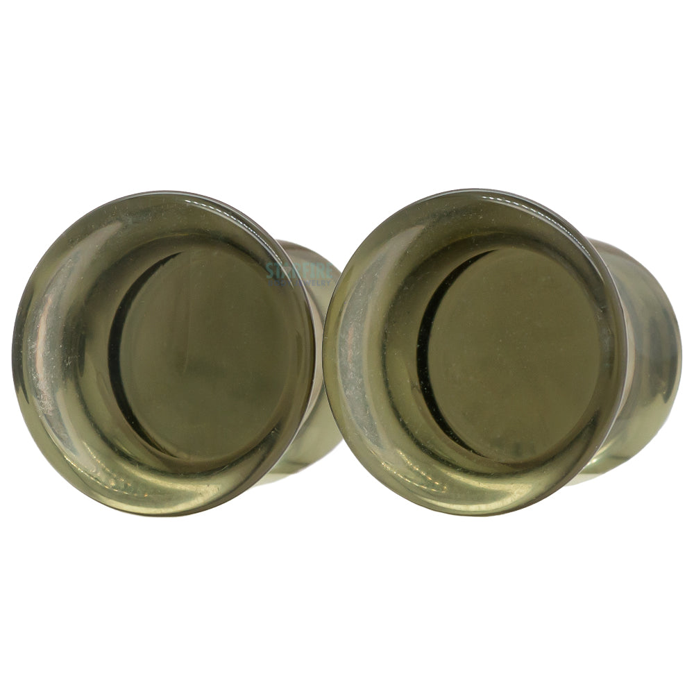 Mayan Style Stone Plugs - Grey Quartz