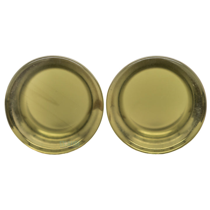 Mayan Style Stone Plugs - Grey Quartz